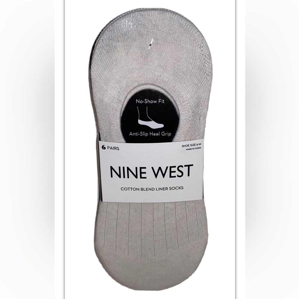 Nine West No Show Socks 6 Pair Women’s 5-10 Multicolor Tan Brown Black NEW!$28